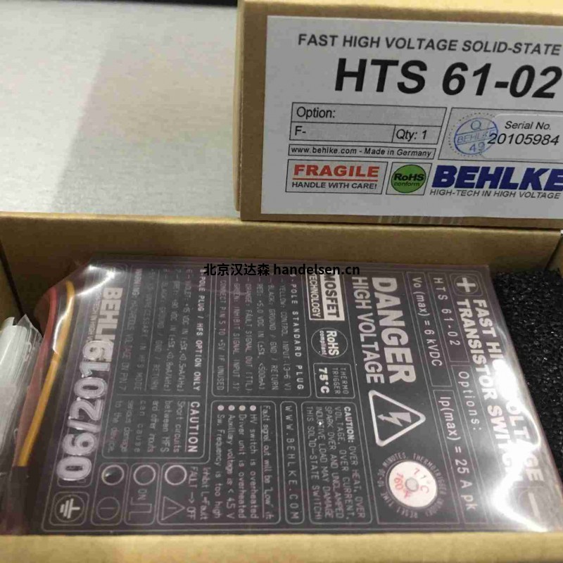 德國Behlke HTS 401-15-SiC高壓開關(guān)、 晶體管、高壓發(fā)生器、二極管